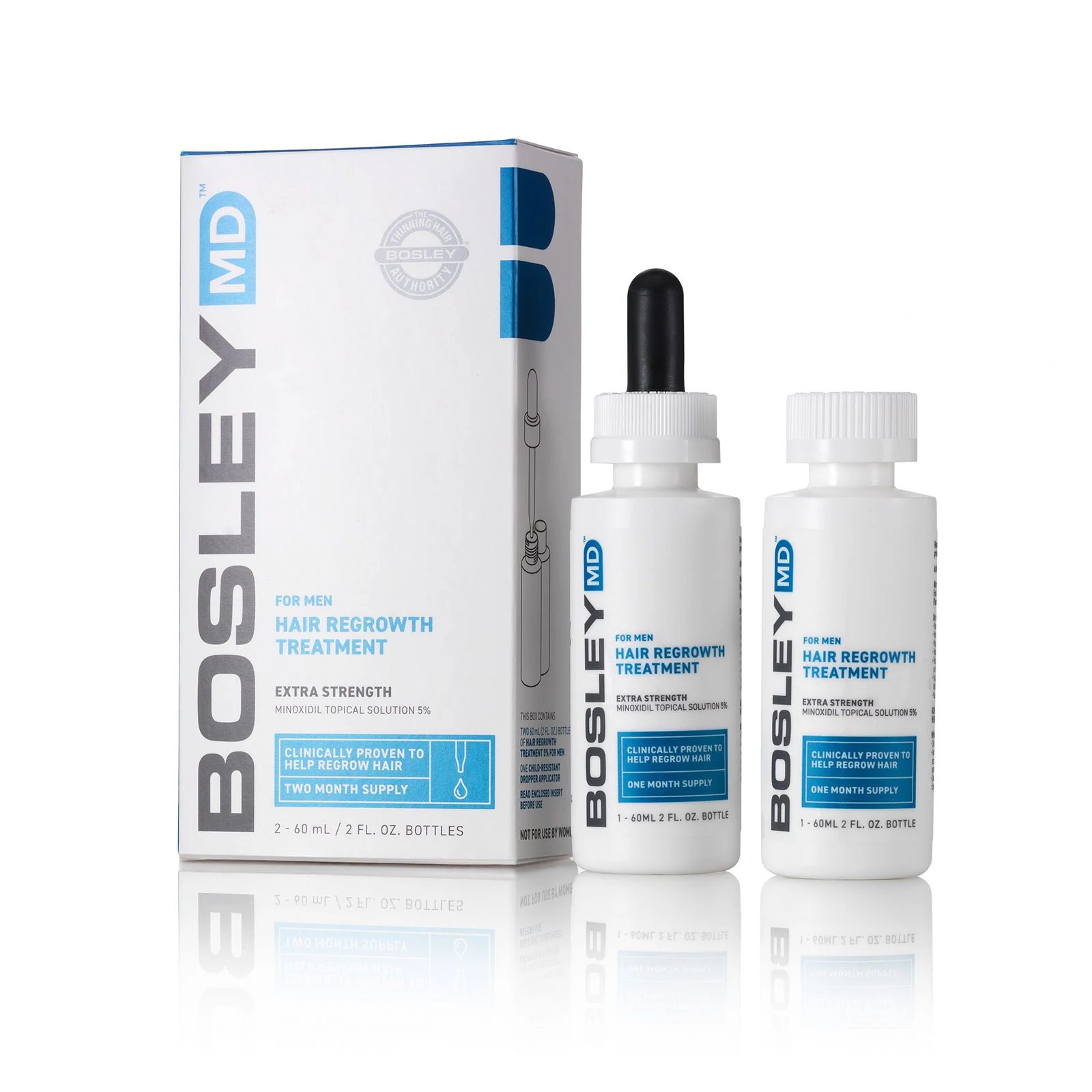 Bosley MD Men's Extra Strength Minoxidil 5% Topical (Dropper) – MySalonTT